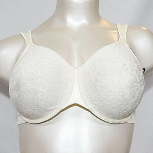 40D Lilyette 991 Invisible Foam Comfort Lace UW Bra Ivory NWT‎